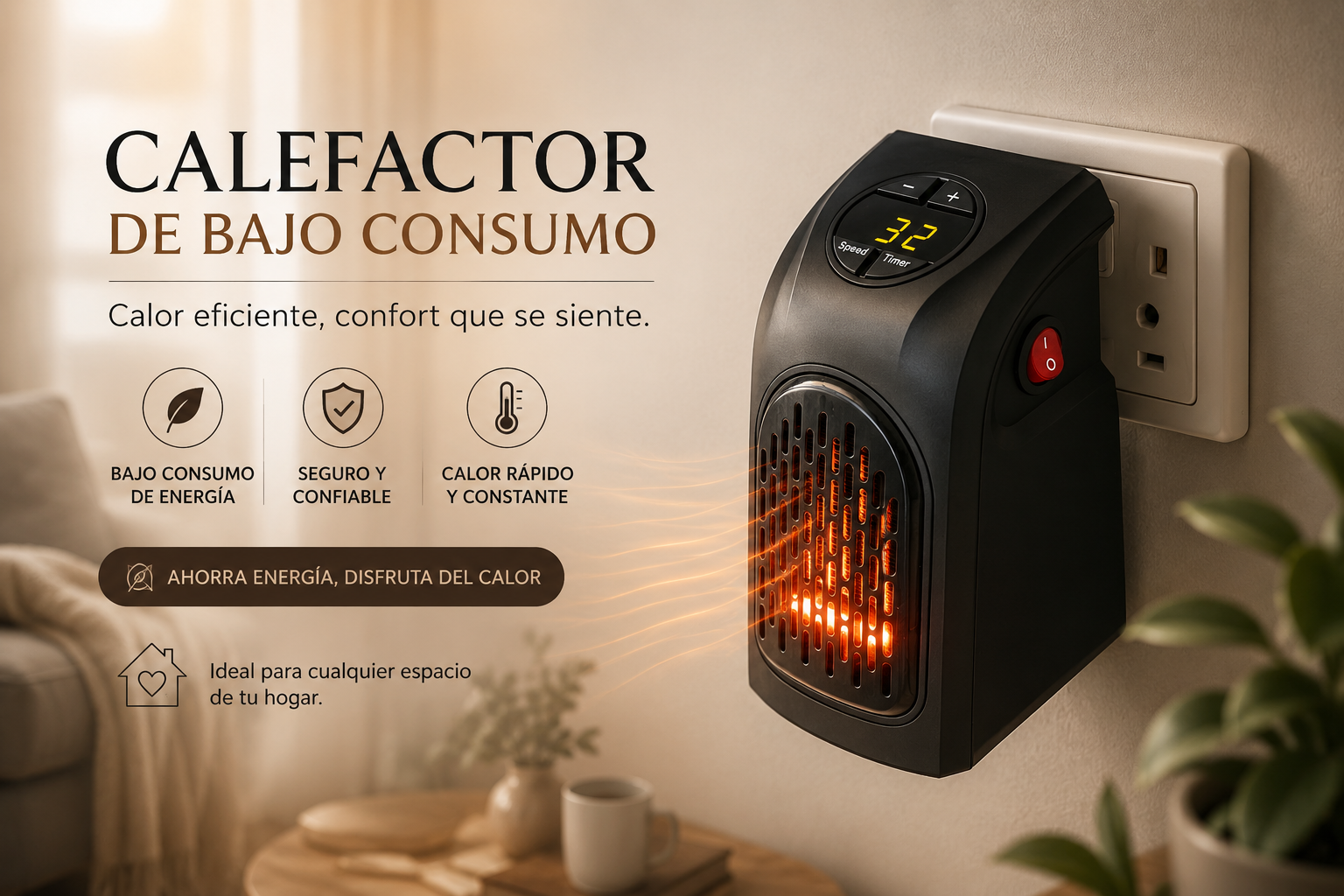 Calefactor de Bajo Consumo
