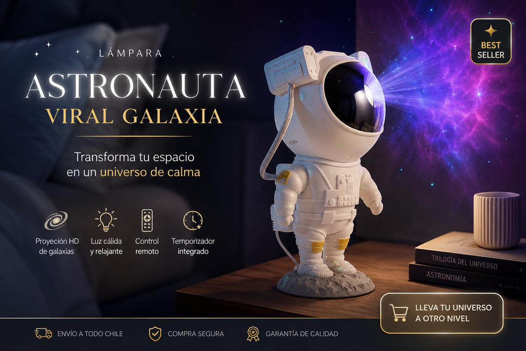 Lampara Astronauta Galaxia Viral
