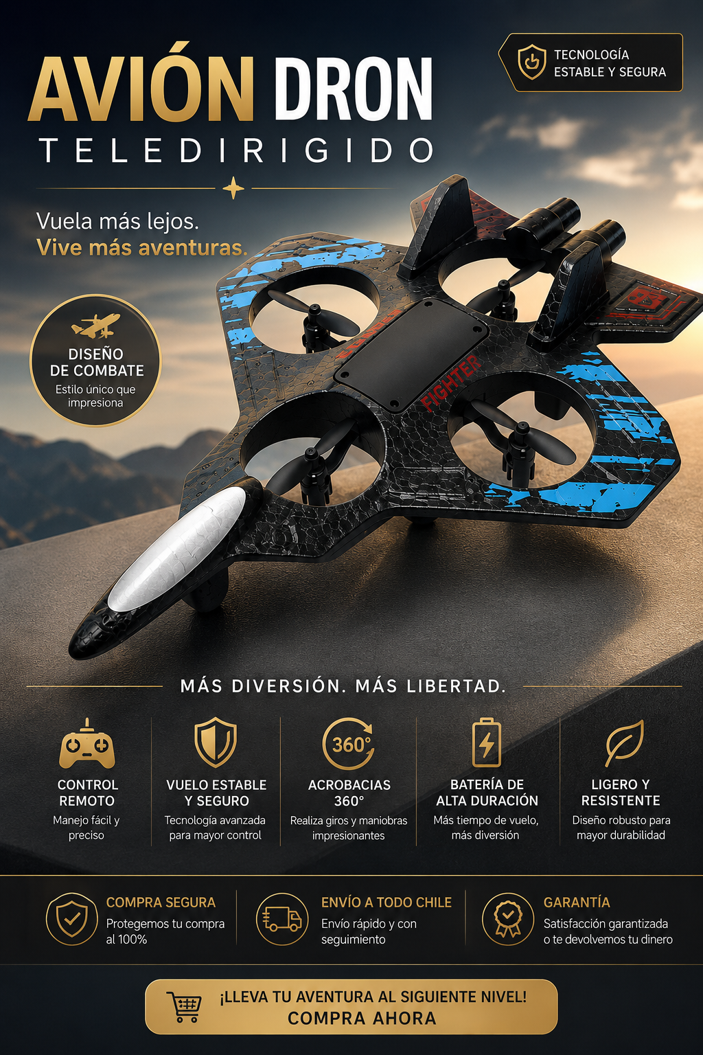 Avion Dron Telederigido