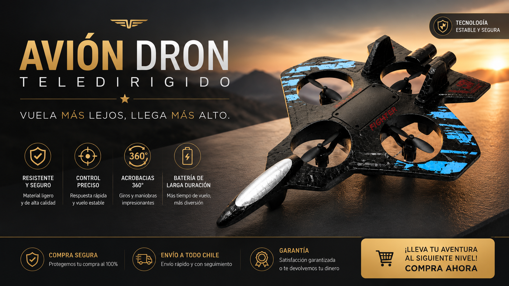 Avion Dron Telederigido