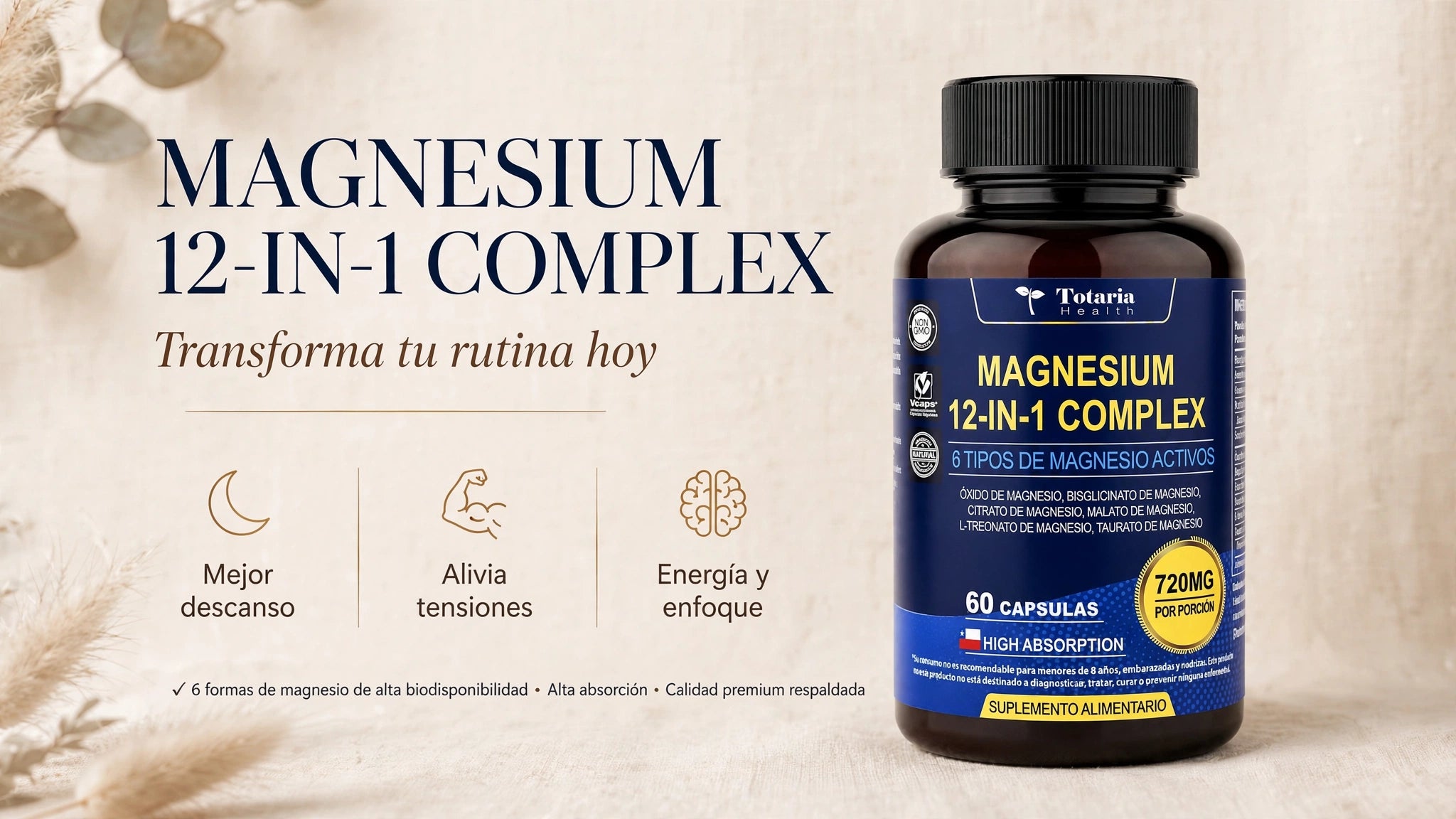 Pastillas Magnesium 12in1 Complex