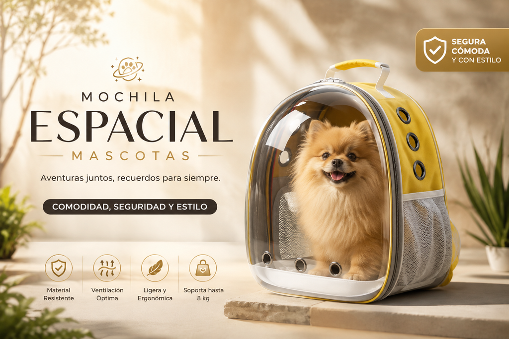 Mochila Espacial Para Mascotas