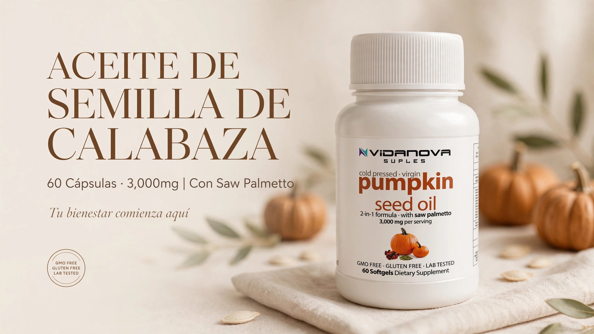 Aceite De Semilla Calabaza Capsulas